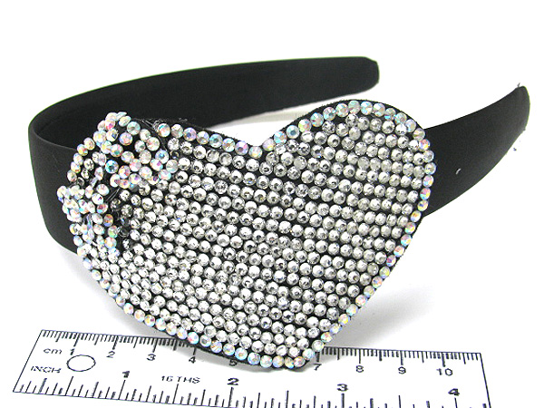 Multi crystal stud fashion rectangle and multi triangle headband