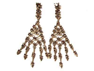 Crystal chandelier earring