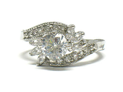 Boutique style crystal deco ring