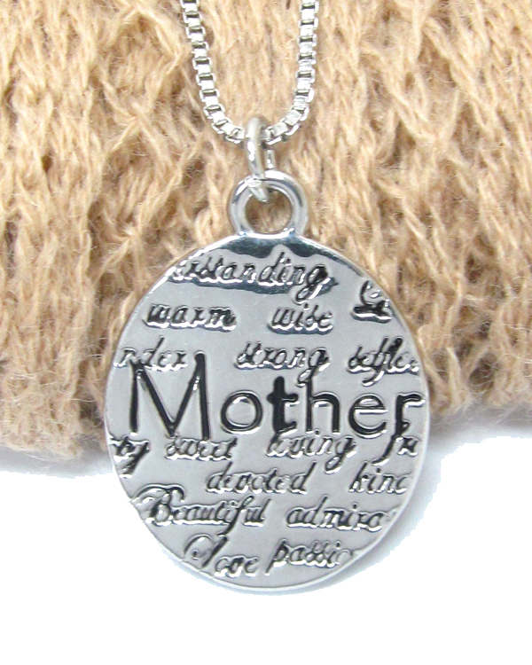 Love message necklace - mother