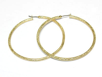 Metal hoop earring - hoops