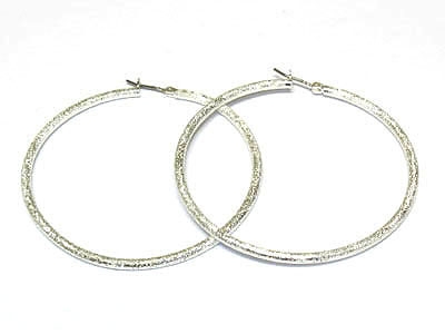 Metal hoop earring - hoops