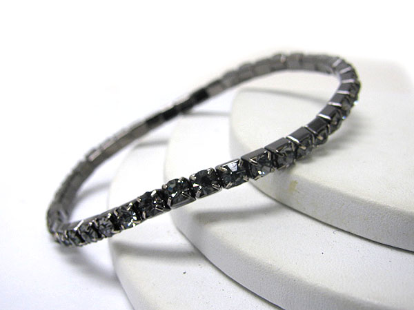 1 row hematite stone stretch bracelet