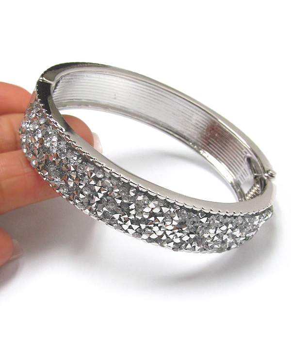 Crystal bangle bracelet