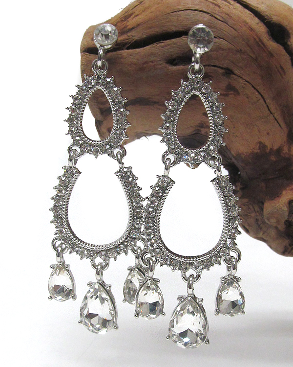 Rhinestone earring