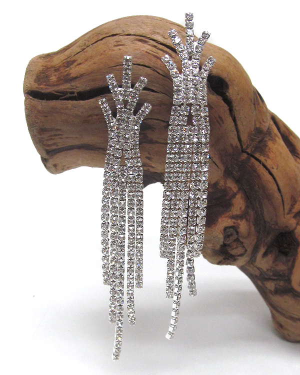 Rhinestone earring