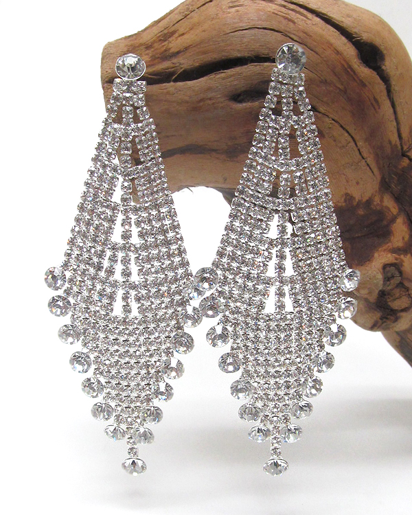 Rhinestone earring