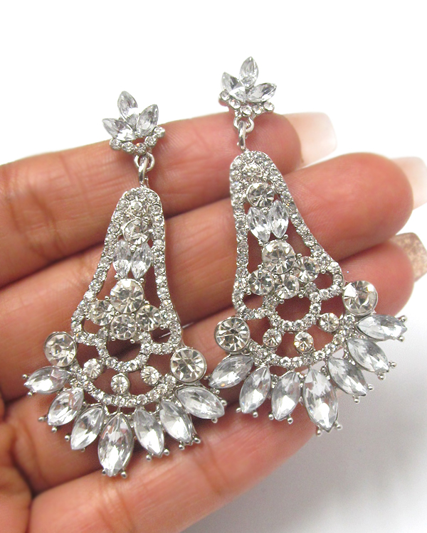 Rhinestone earring