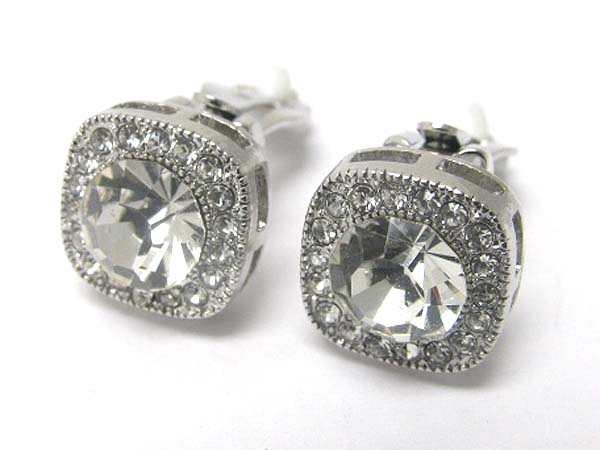 Austrian crystal clip on earring