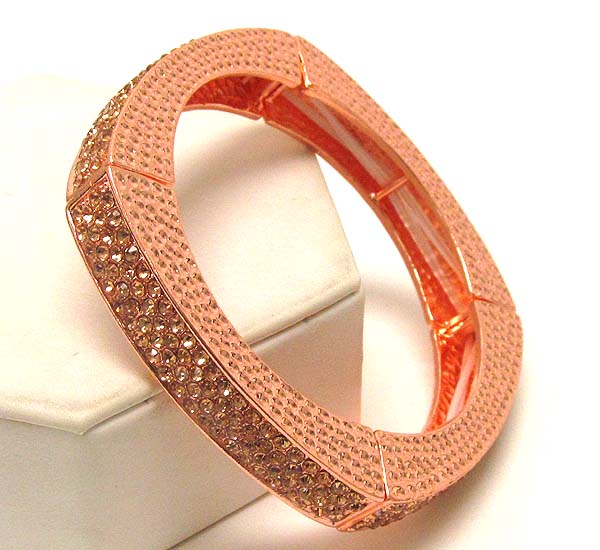 Crystal pave luxury party bangle bracelet