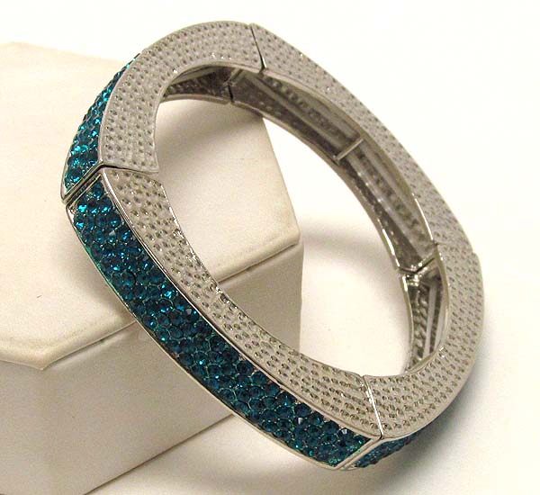 Crystal pave luxury party bangle bracelet