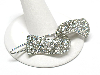 Crystal ribbon hair pin