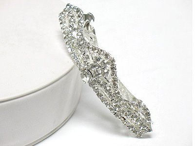 Rhinestone crown shape hair pin