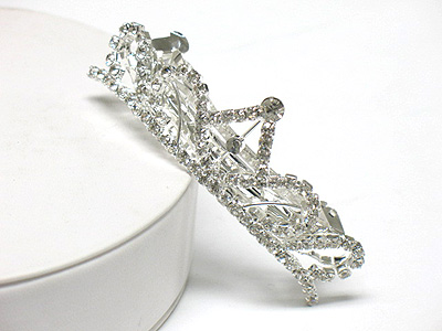 Rhinestone crown shape hair pin