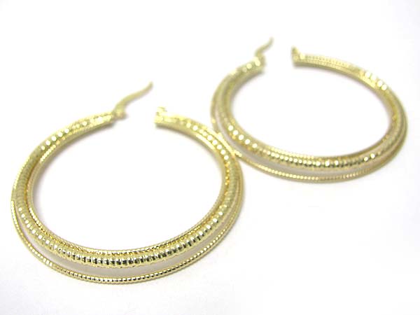 Metal multi hoop earring - hoops