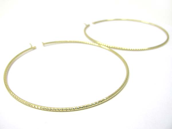 Metal hoop earring - hoops