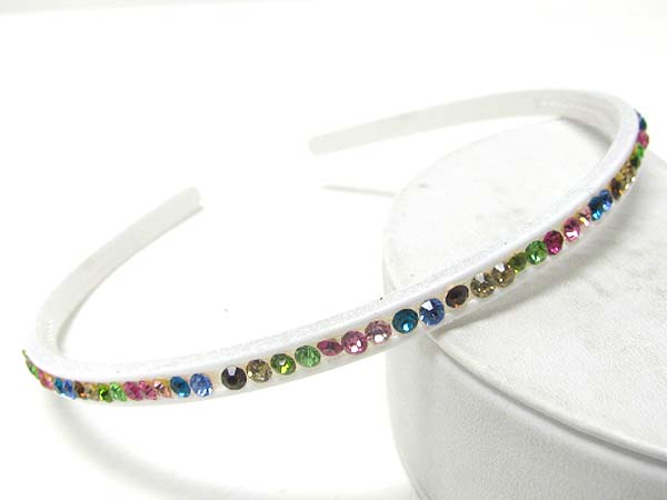 Crystal stud acryl headband