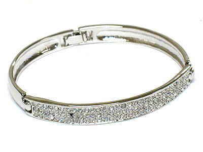 Crystal bangle style bracelet