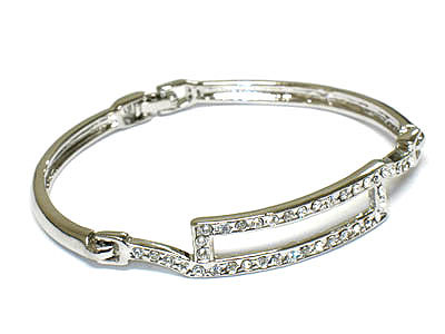 Crystal bangle style bracelet