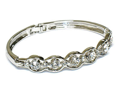 Crystal bangle style bracelet