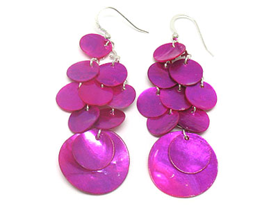 Multi shell disk earring