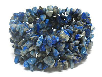 Plentiful natural stones stretch bracelet