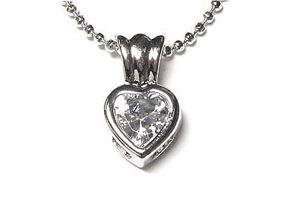 Crystal heart necklace