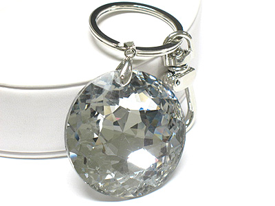 Glass charm key chain charm