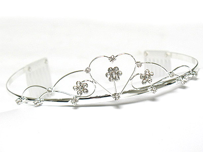 Crystal stud crown style tiara