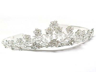 Crystal stud crown style tiara