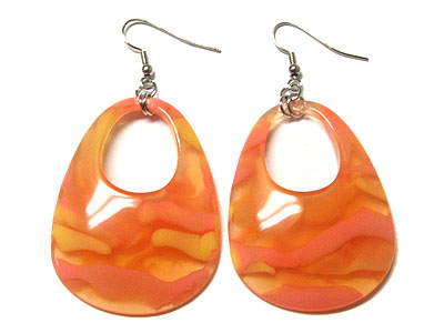 Acrylic marble earring