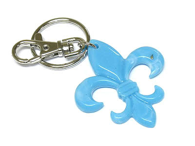 High fashion acrylic fleur de lis key holder