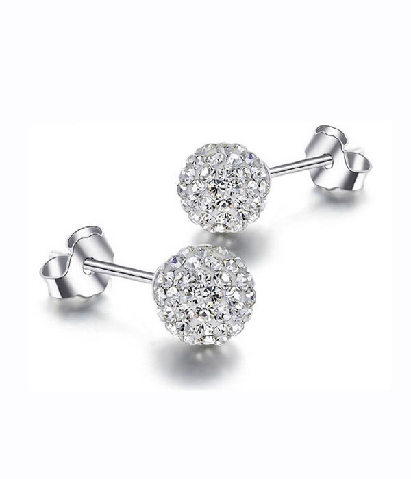 Crystal stud earrings 