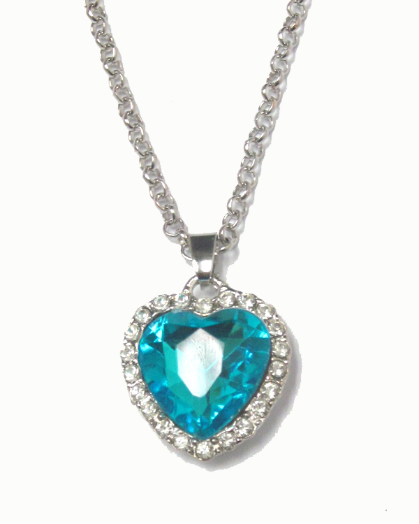 Crystal heart necklace 