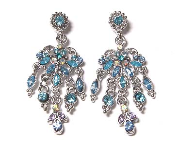 Crystal chandelier drop earring