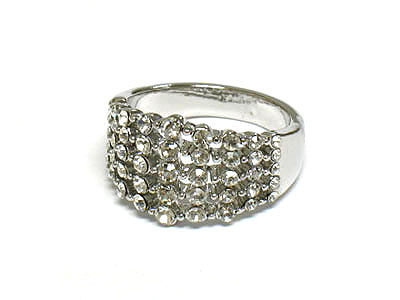 5 line sead crystal ring