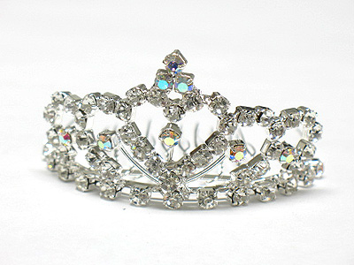 Rhinestone small tiara