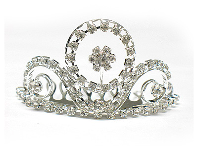 Rhinestone small tiara