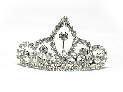 Rhinestone small tiara