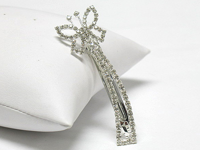 Rhinestone buttefly hair pin