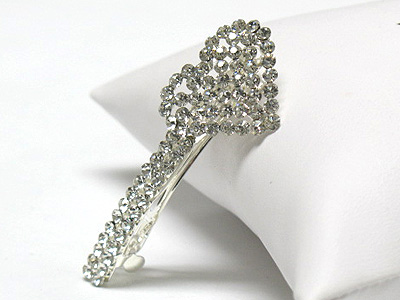 Rhinestone heart hair pin