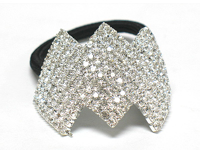 Rhinestone ponytail holder