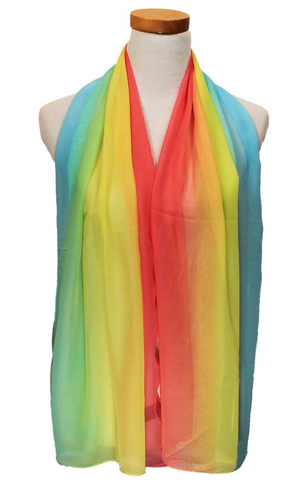 Rainbow sorbet scarf