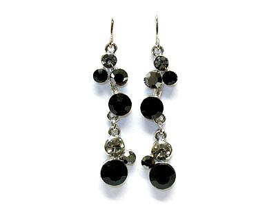 Crystal bubble drop earring