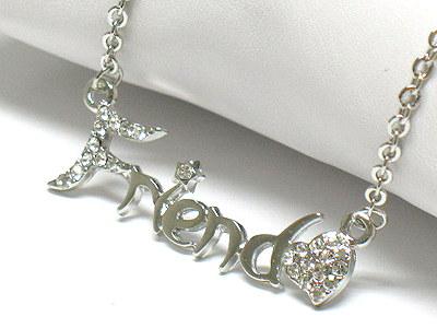 Crystal friend necklace