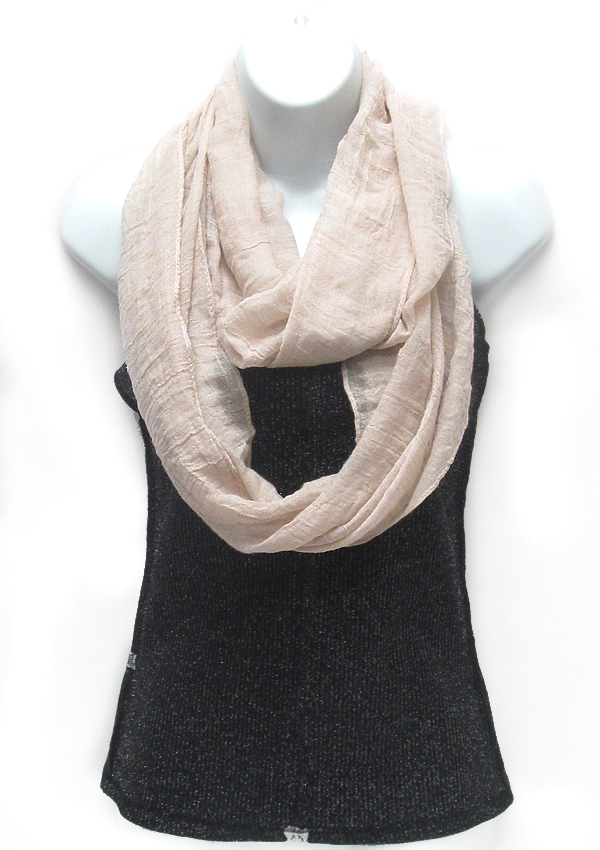 Polyester solid color infinity scarf