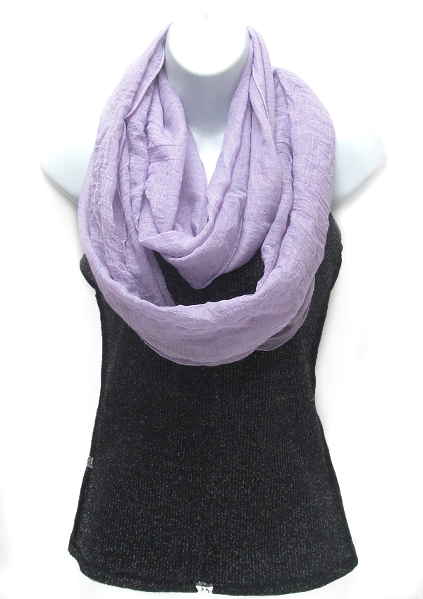 Polyester solid color infinity scarf