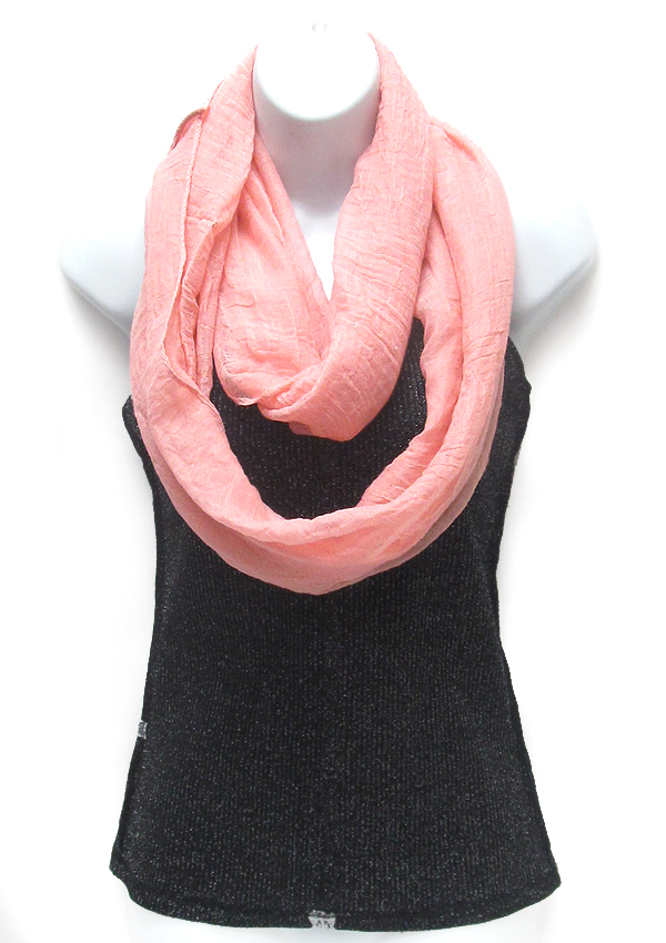 Polyester solid color infinity scarf