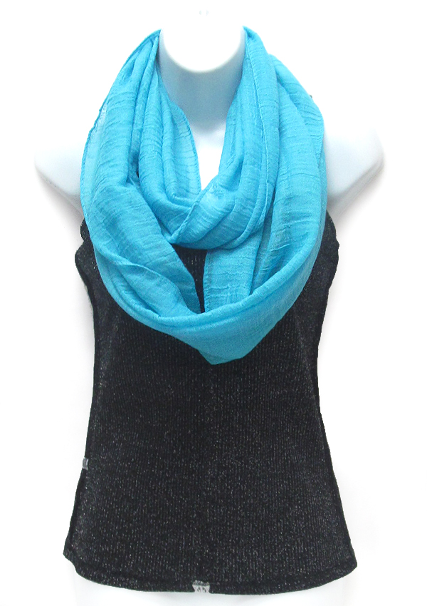 Polyester solid color infinity scarf