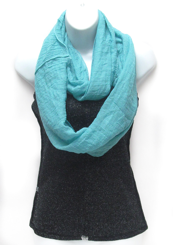 Polyester solid color infinity scarf